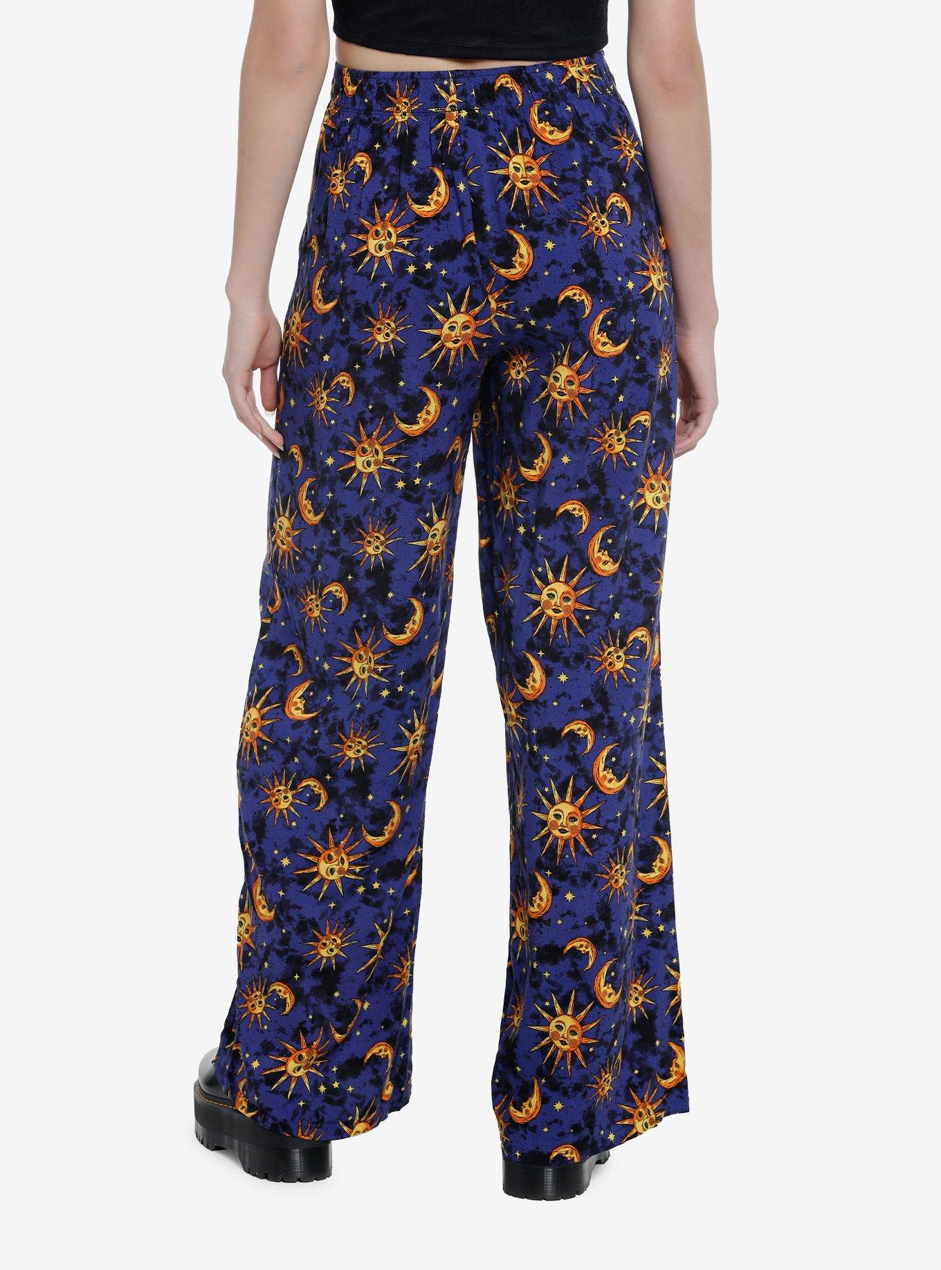 Celestial Sun & Moon Wide Leg Pants, MULTI, alternate