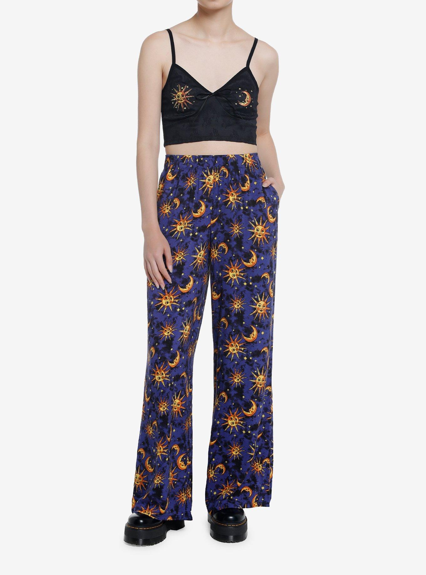 Celestial Sun & Moon Wide Leg Pants, MULTI, alternate