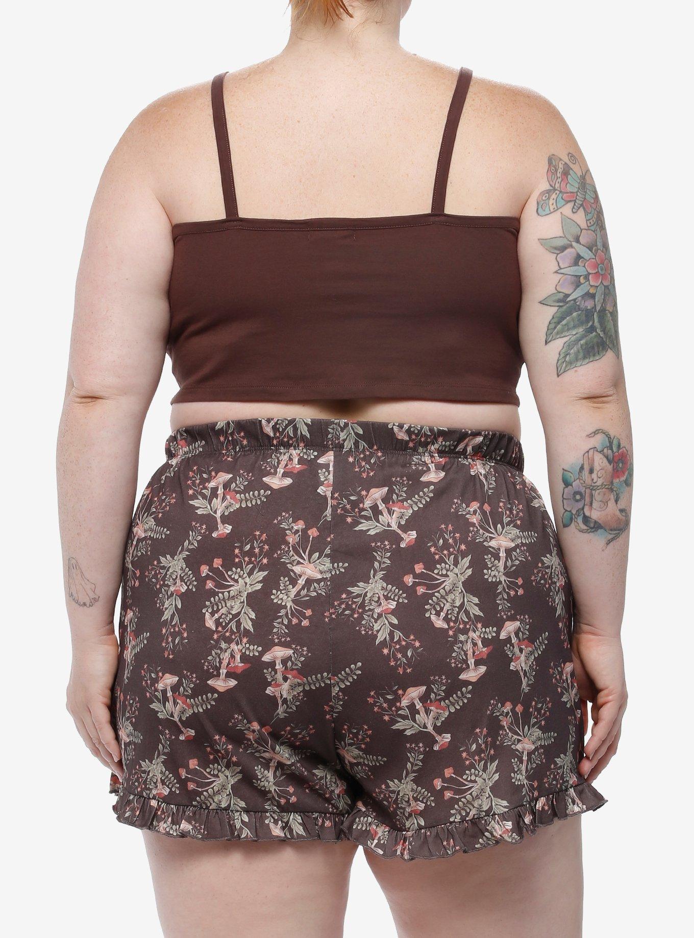 Mushroom Flora Girls Lounge Set Plus Size, MULTI, alternate