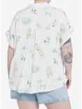 Her Universe Star Wars Ewok Oversized Woven Button-Up Plus Size Her Universe Exclusive, MULTI, alternate