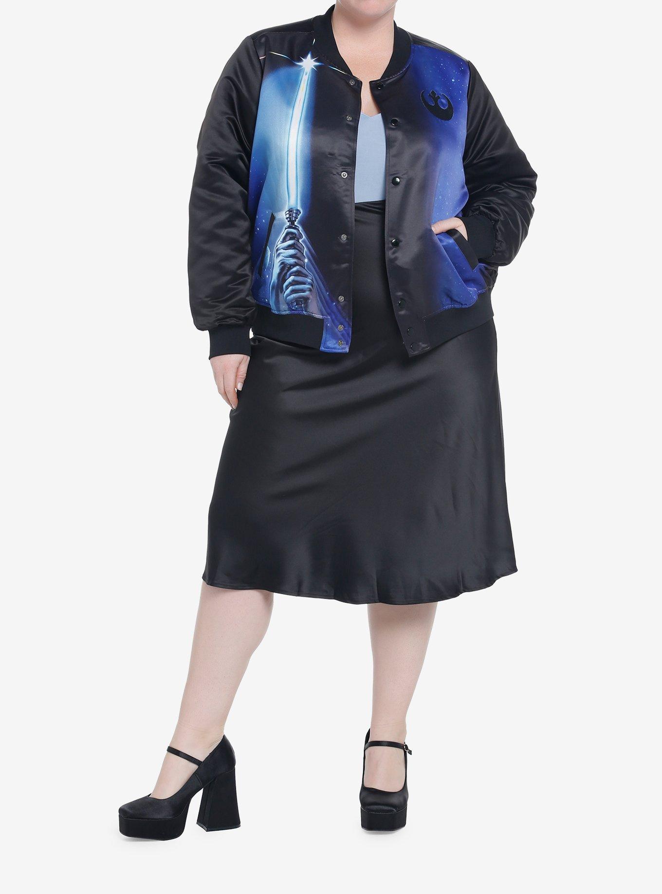 Her Universe Star Wars Return Of The Jedi Bomber Jacket Plus Size Her Universe Exclusive, MULTI, alternate