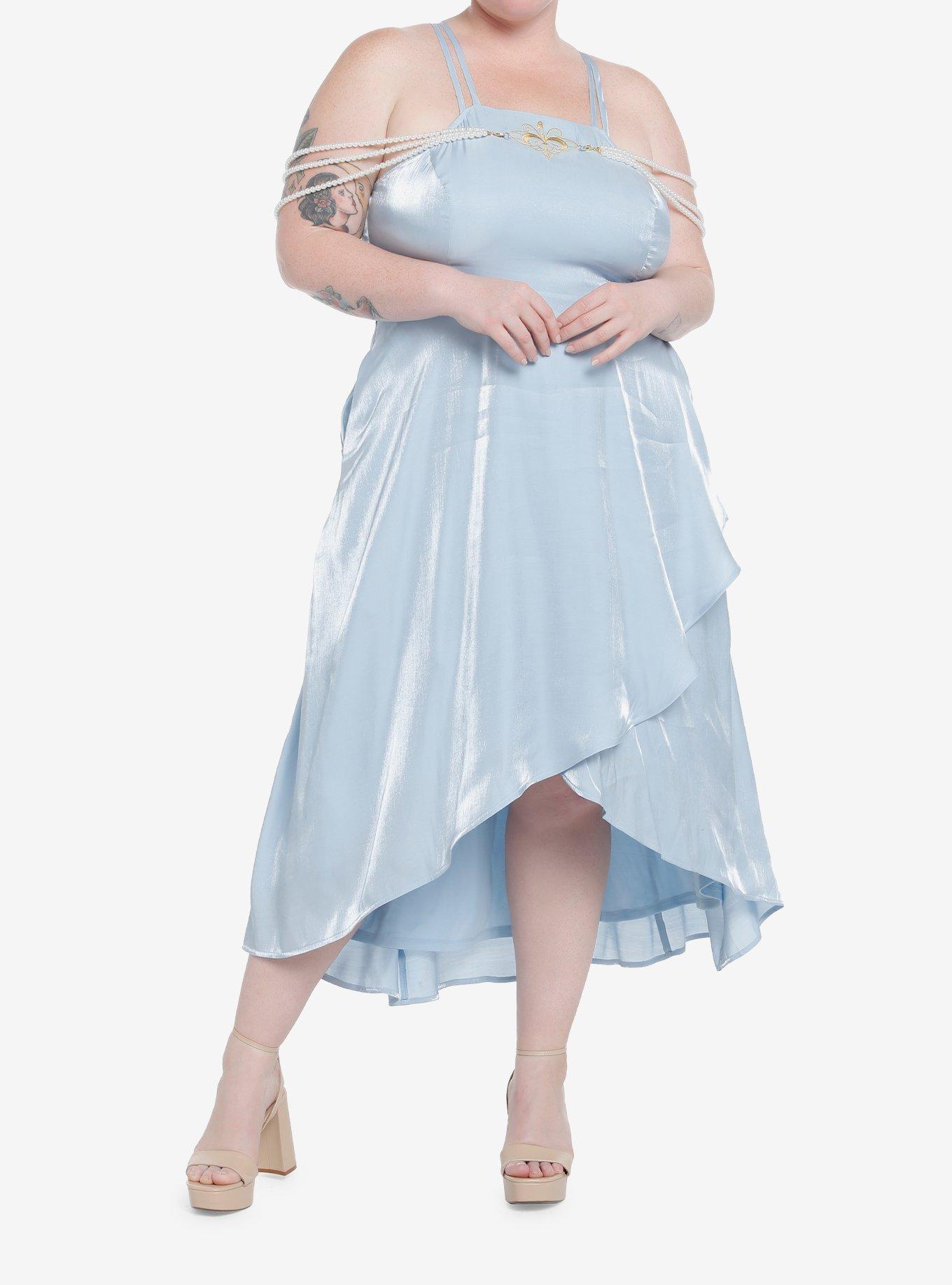 Her Universe Star Wars Padme Pearl Strap Dress Plus Size Her Universe Exclusive, LIGHT BLUE, alternate
