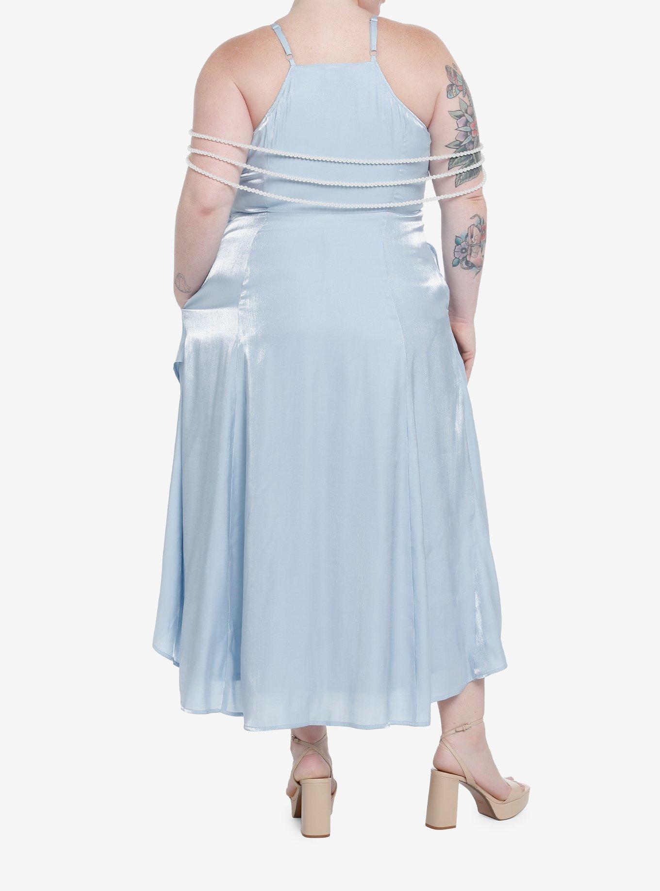 Her Universe Star Wars Padme Pearl Strap Dress Plus Size Her Universe Exclusive, LIGHT BLUE, alternate