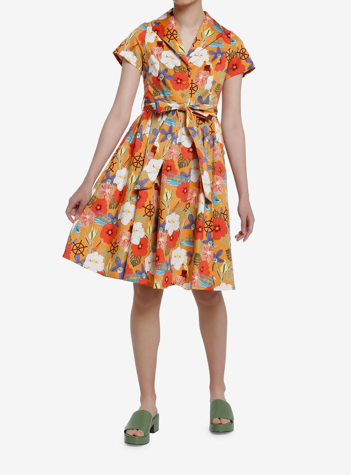 Her Universe Disney Jungle Cruise Retro Print Dress Her Universe Exclusive, , hi-res