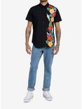 Our Universe Disney Jungle Cruise Tropical Woven Button-Up Our Universe Exclusive, BLACK FLORAL, alternate