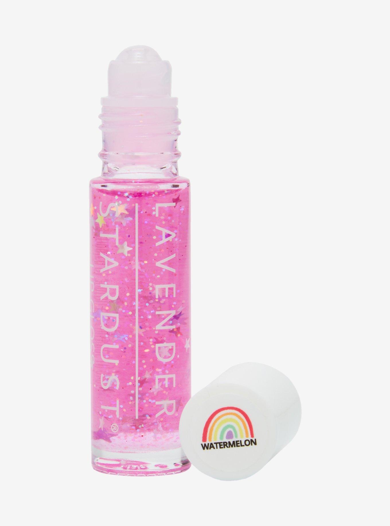 Lavender Stardust Pink Star Glitter Roll-On Lip Gloss, , alternate