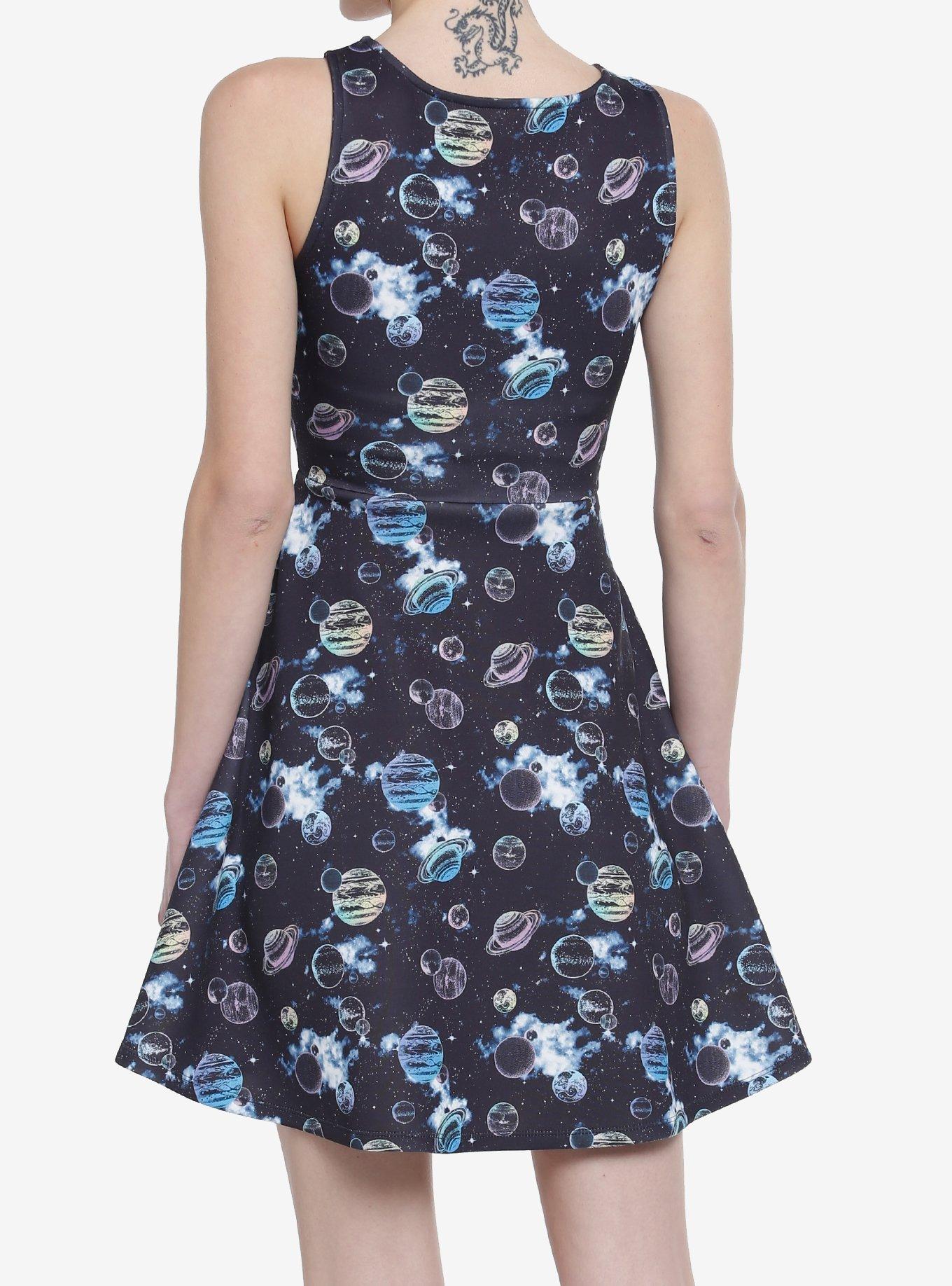 Pastel Planets Dress, MULTI, alternate