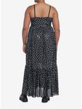 Cosmic Aura Star Mesh Maxi Dress Plus Size, BLACK  SILVER, alternate