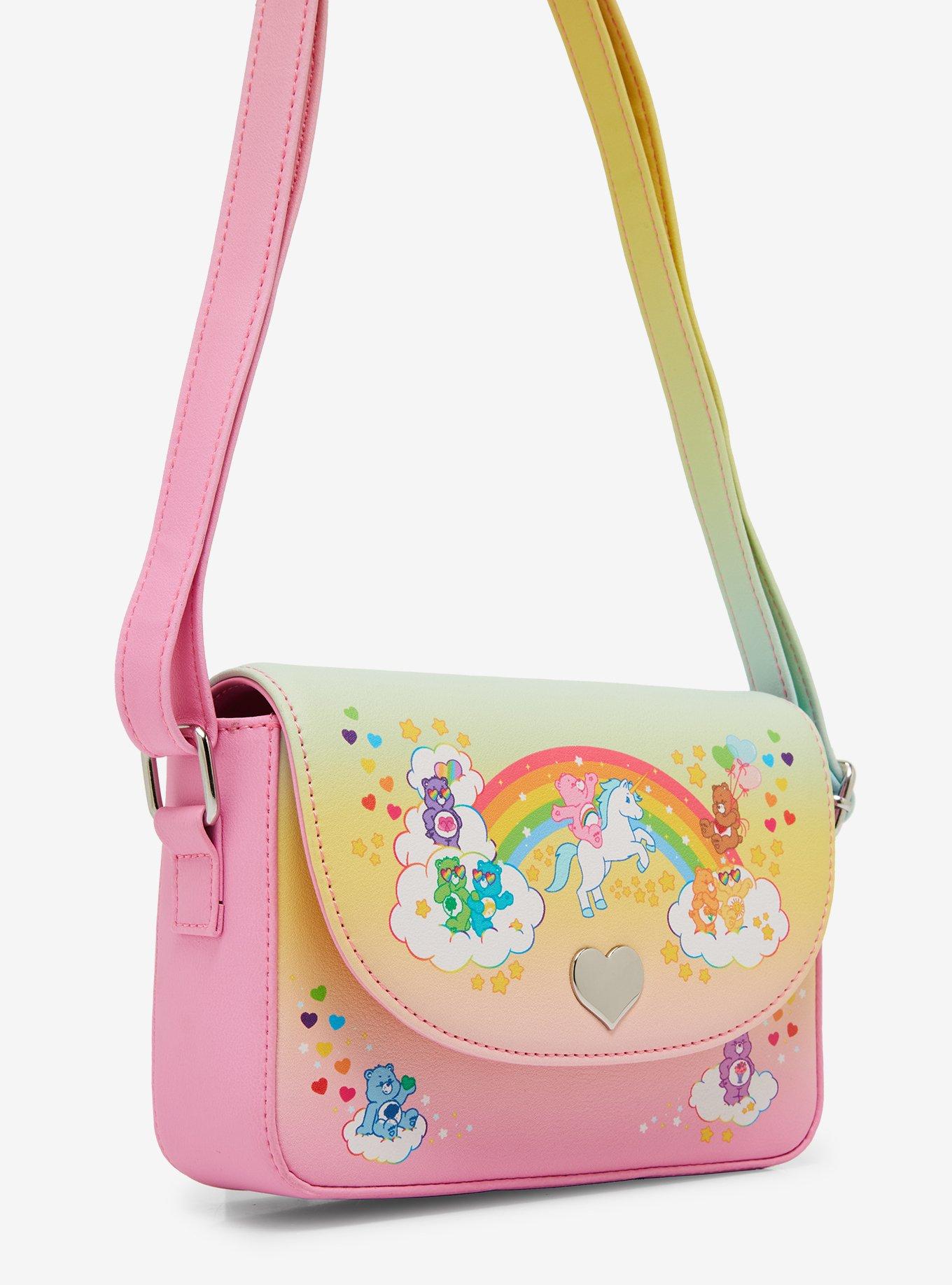 Loungefly Care Bears Rainbow Ombre Crossbody Bag, , alternate