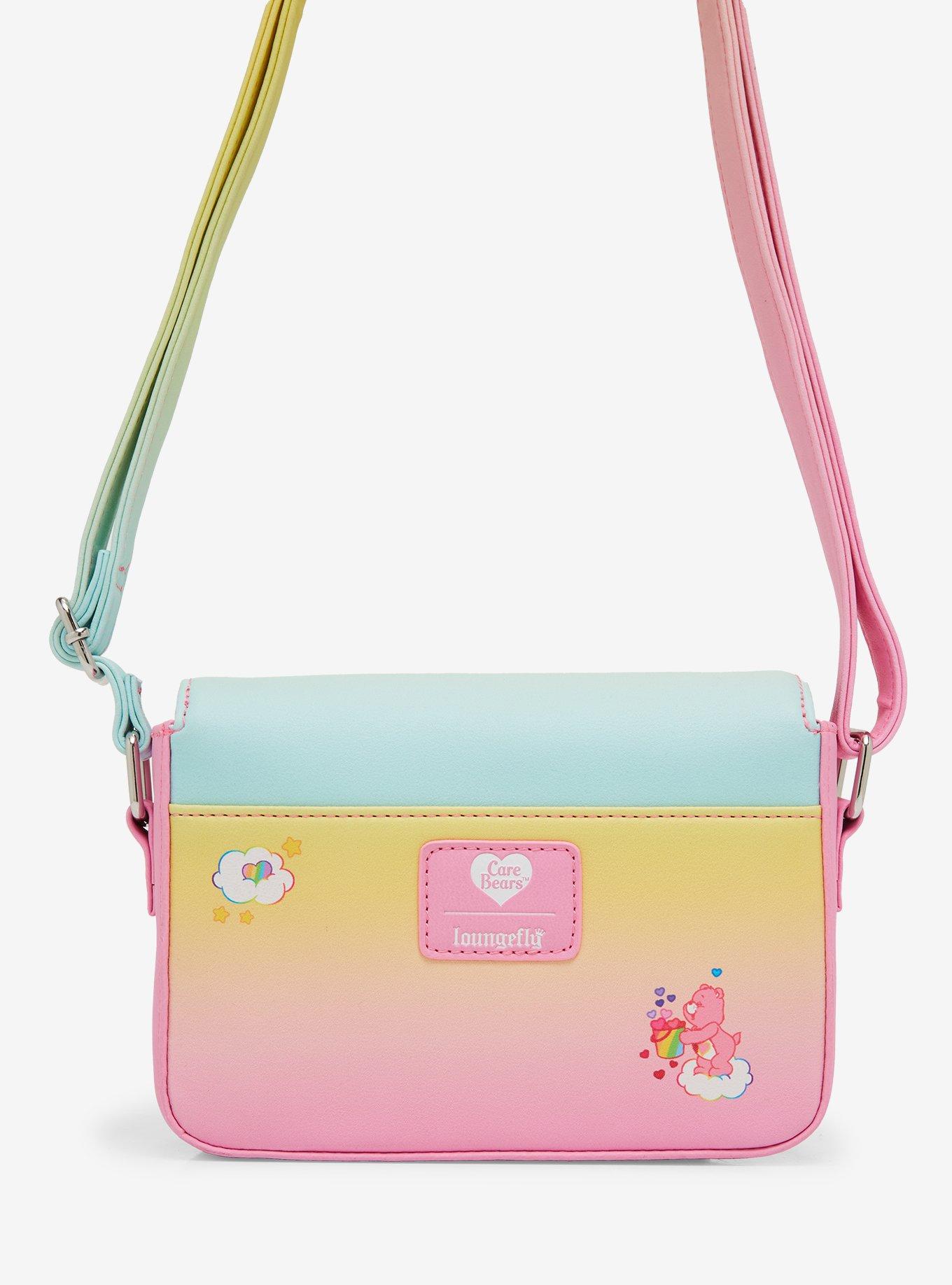 Loungefly Care Bears Rainbow Ombre Crossbody Bag, , alternate