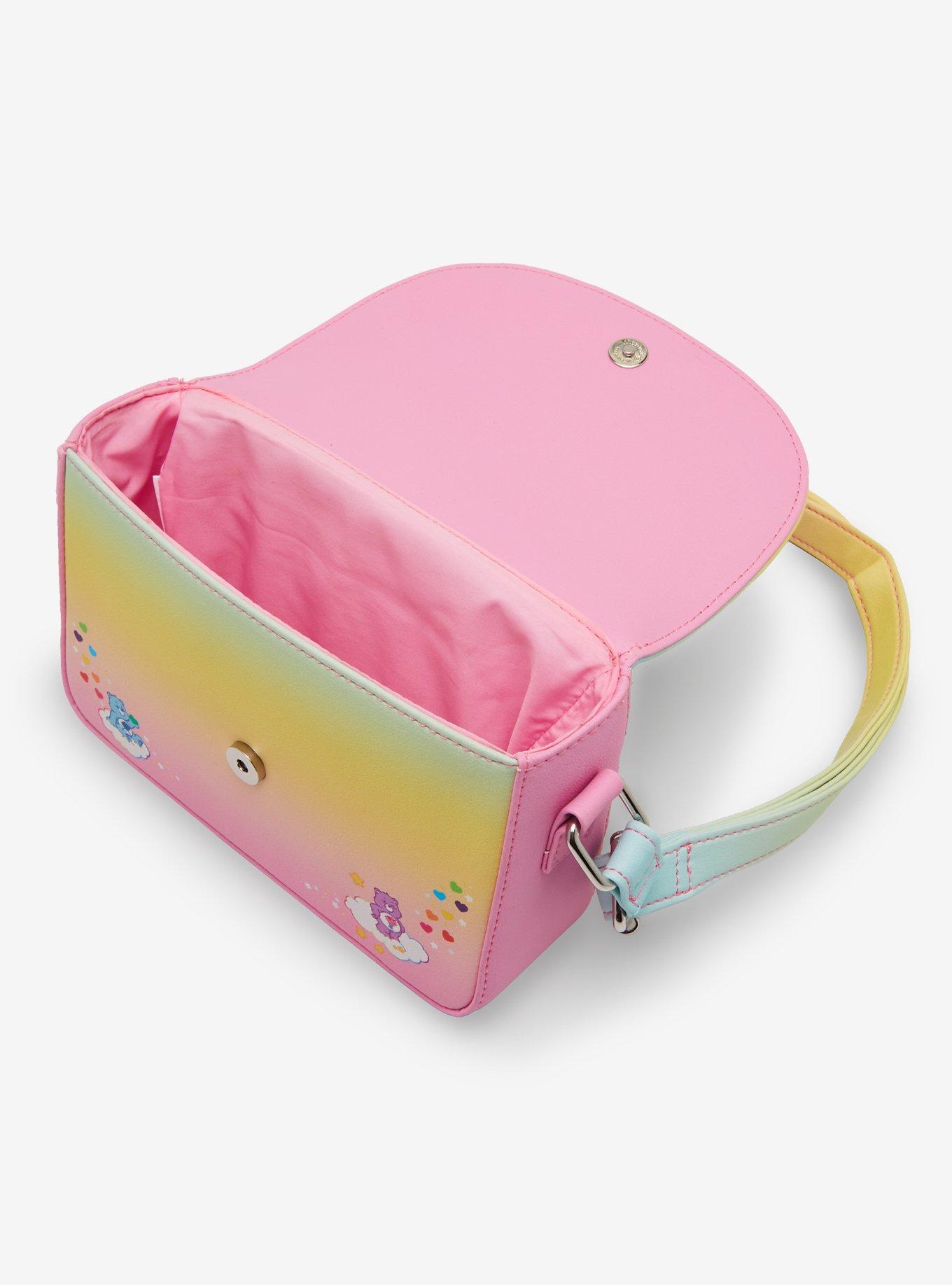 Loungefly Care Bears Rainbow Ombre Crossbody Bag | Hot Topic