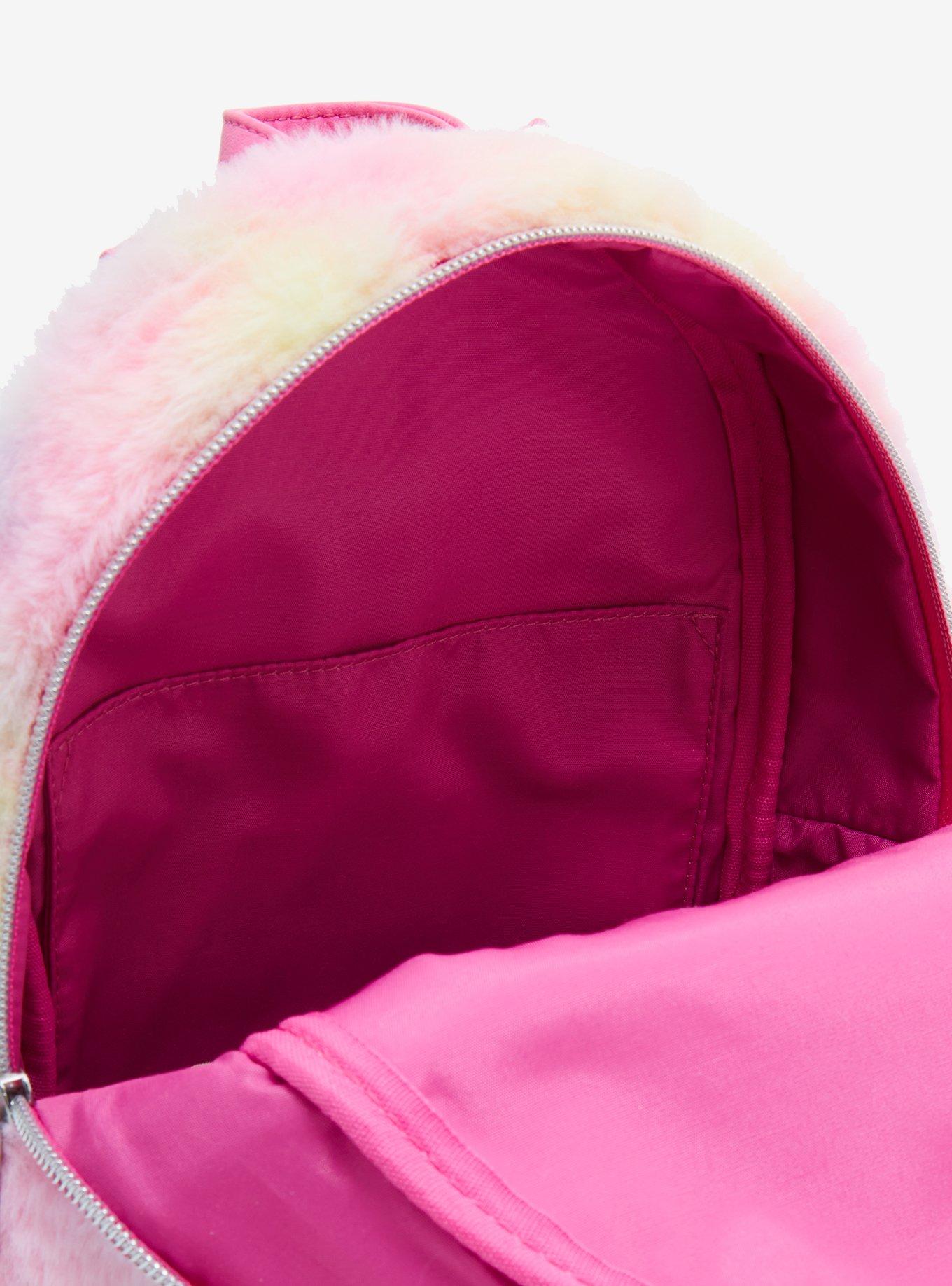 Care Bears Pastel Rainbow Fuzzy Mini Backpack, , alternate