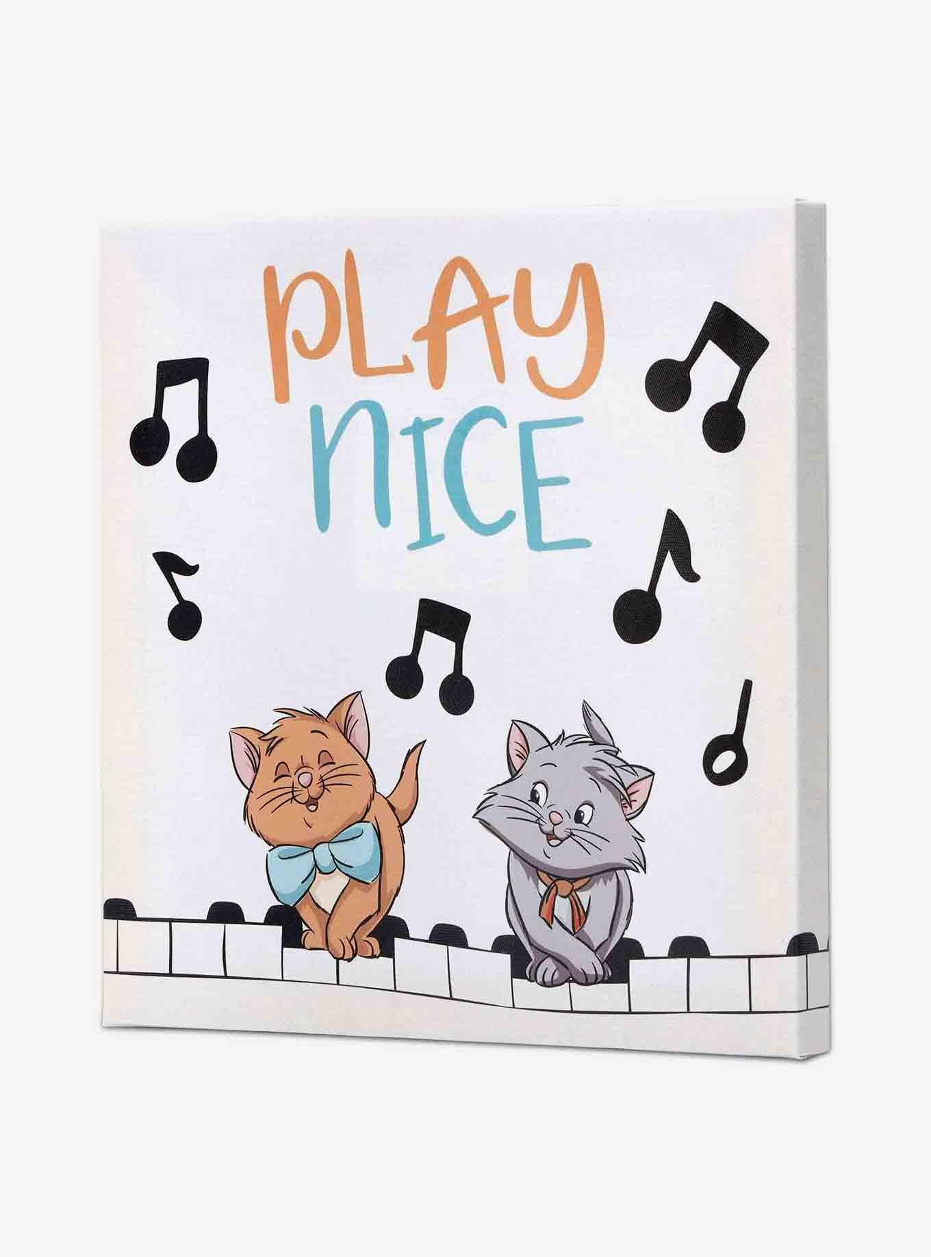 Disney The AristoCats Play Nice Piano Canvas Wall Decor, , alternate