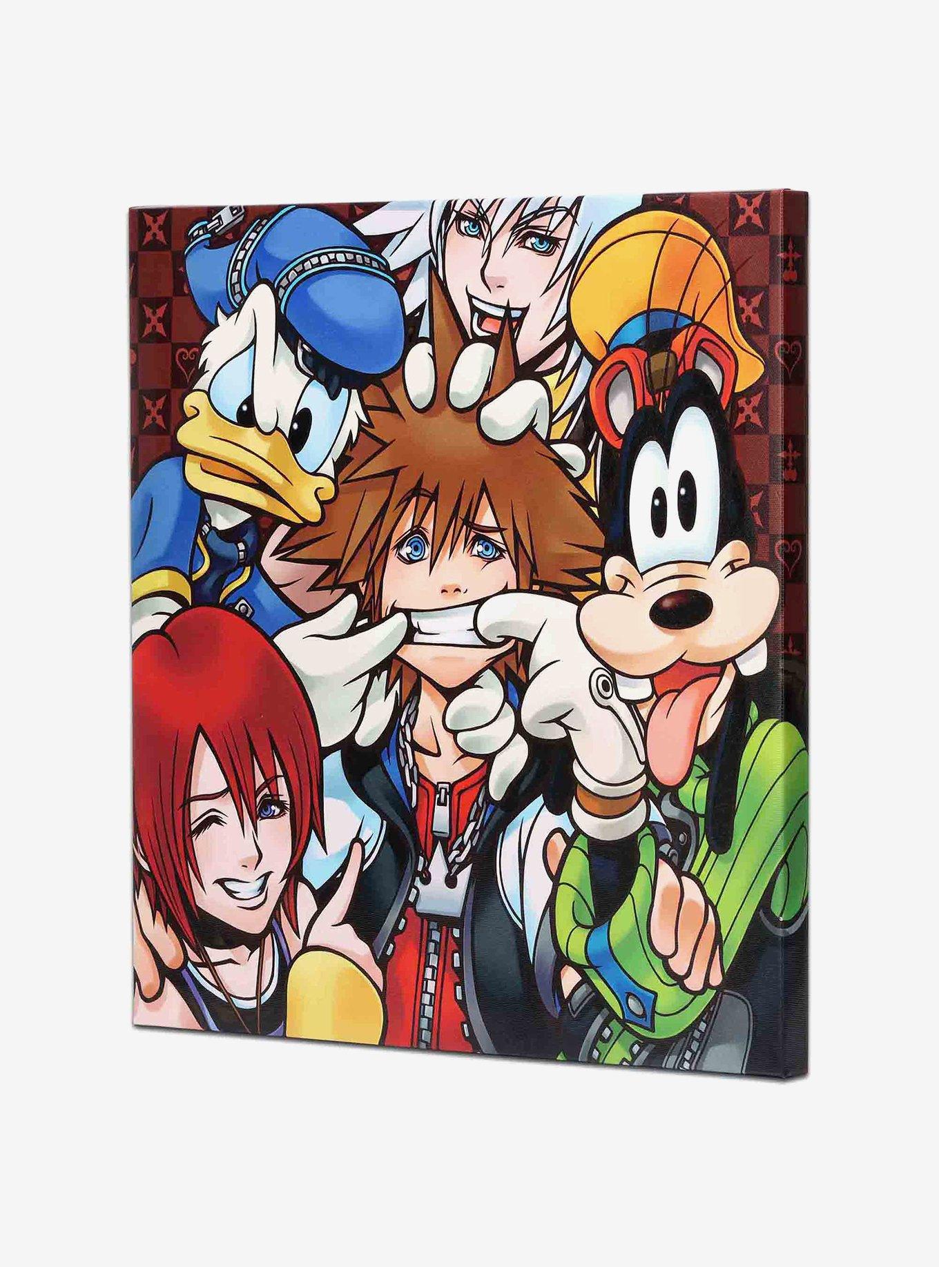 Disney Kingdom Hearts Character Collage Canvas Wall Decor, , hi-res