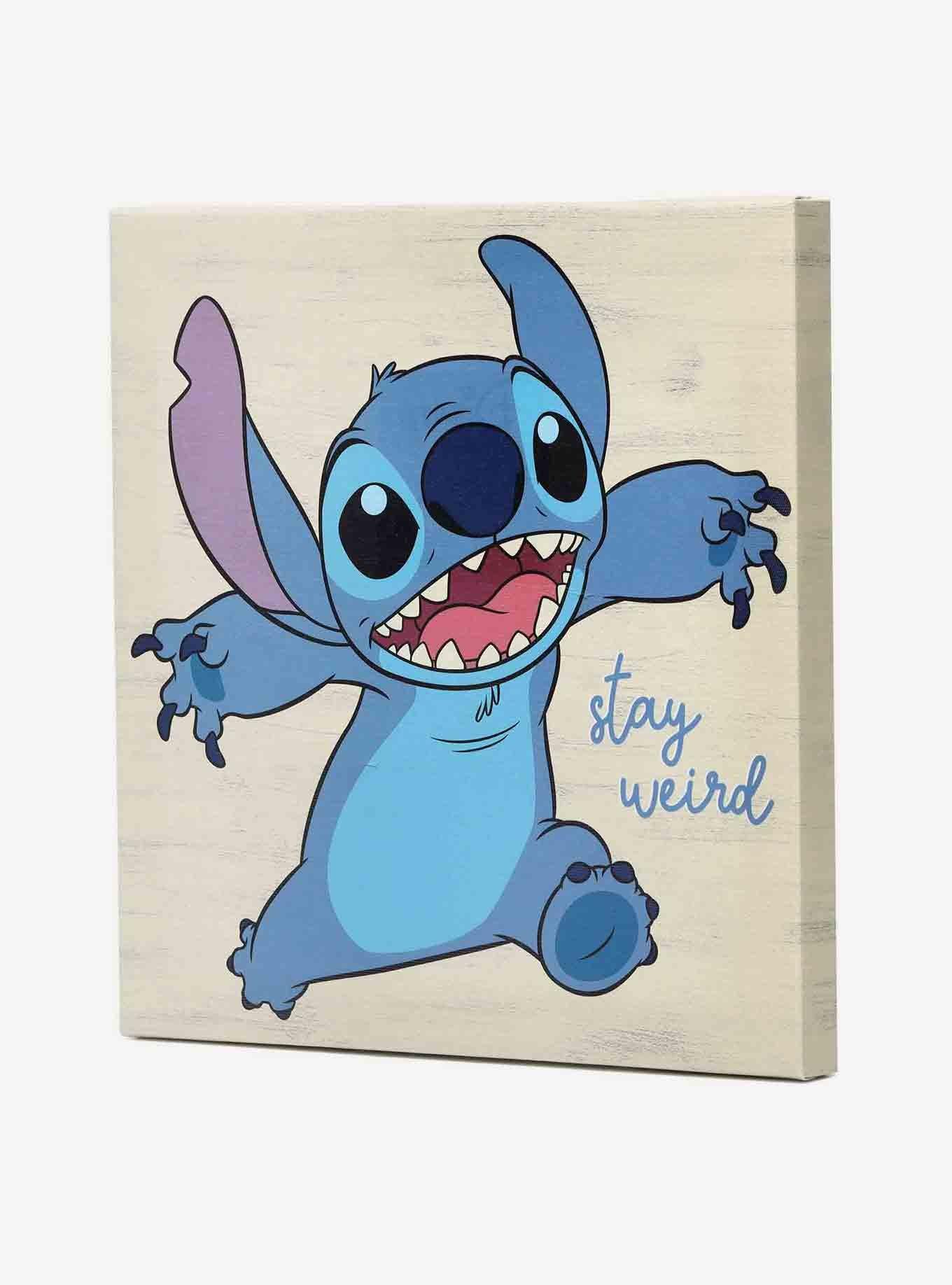 Disney Lilo & Stitch Stay Weird Canvas Wall Decor, , alternate