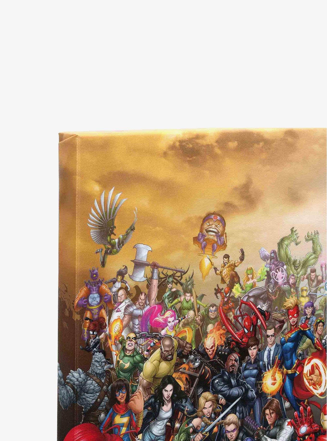 Marvel Character Collage Canvas Wall Decor, , alternate