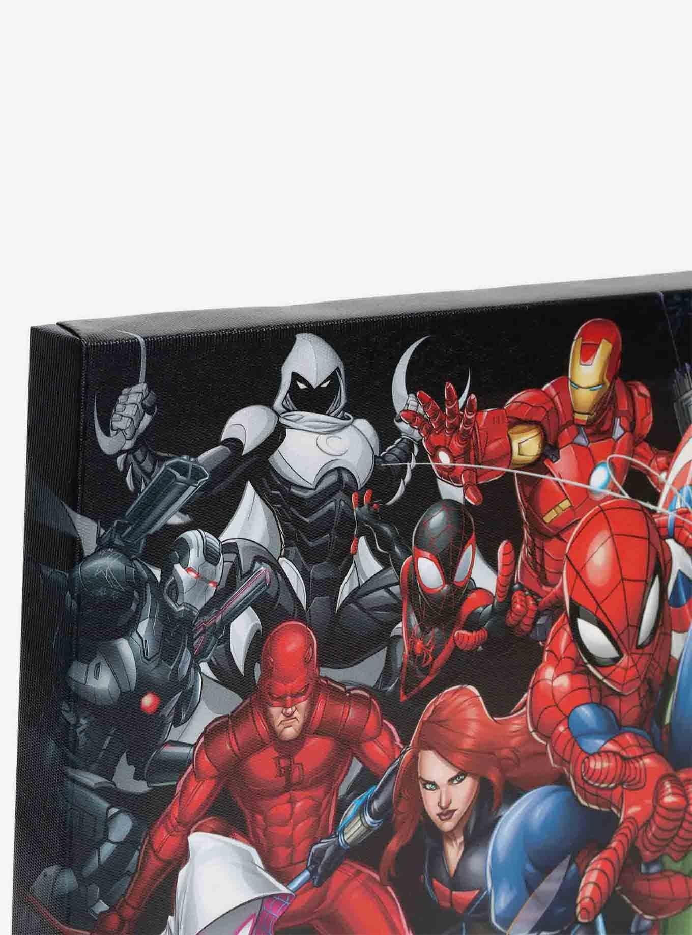 Marvel Character Lineup Canvas Wall Decor, , alternate