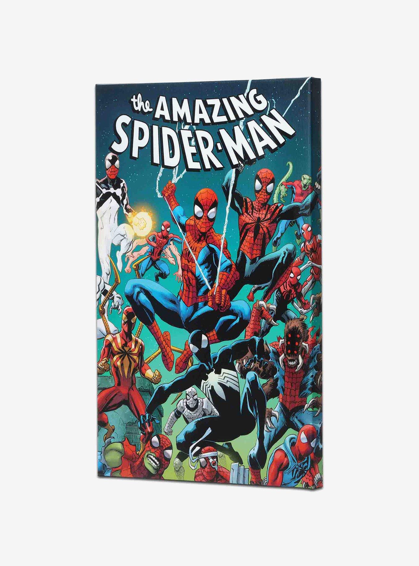 Marvel The Amazing Spider-Man Multiple Spideys Comic Book Cover Canvas Wall Decor, , hi-res