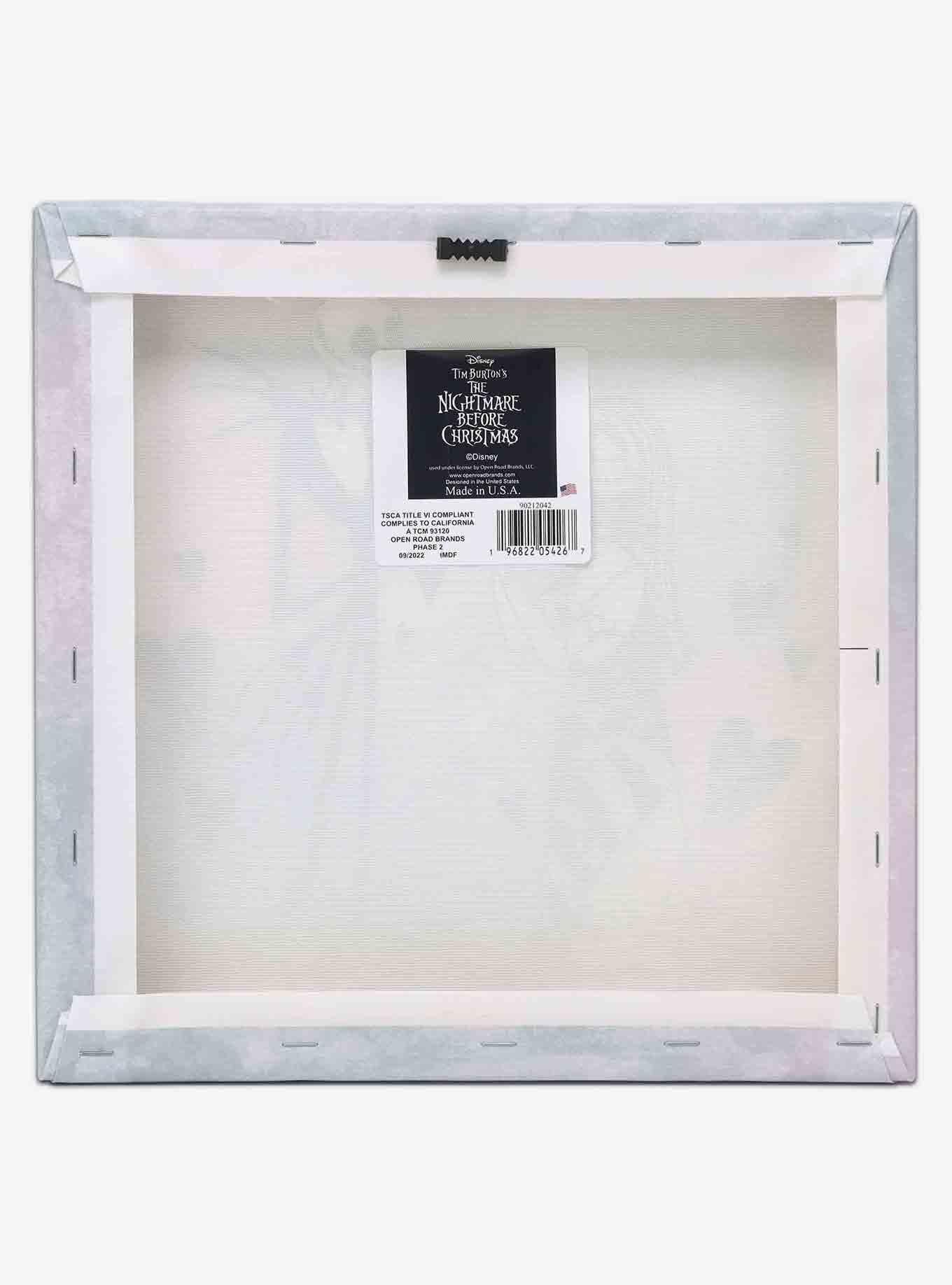 Disney The Nightmare Before Christmas Jack & Sally Hearts Canvas Wall Decor, , alternate