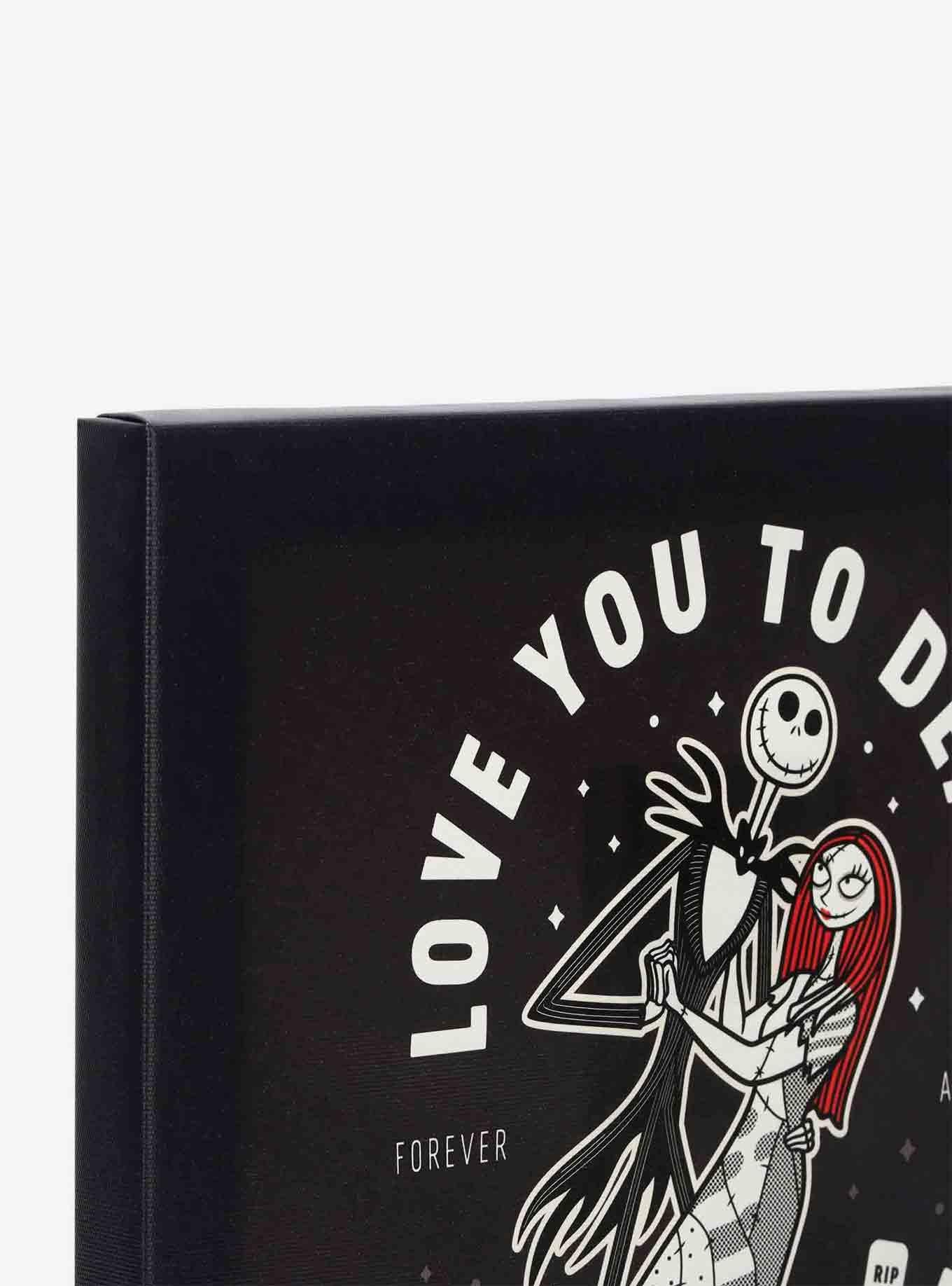 Disney The Nightmare Before Christmas Jack & Sally Love You to Death Canvas Wall Decor, , alternate