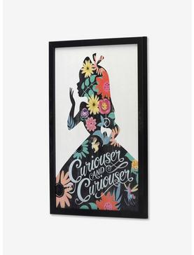 Disney Alice in Wonderland Curiouser and Curiouser Floral Framed Wood Wall Decor, , hi-res