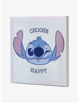 Disney Lilo & Stitch Choose Happy Canvas Wall Decor, , hi-res