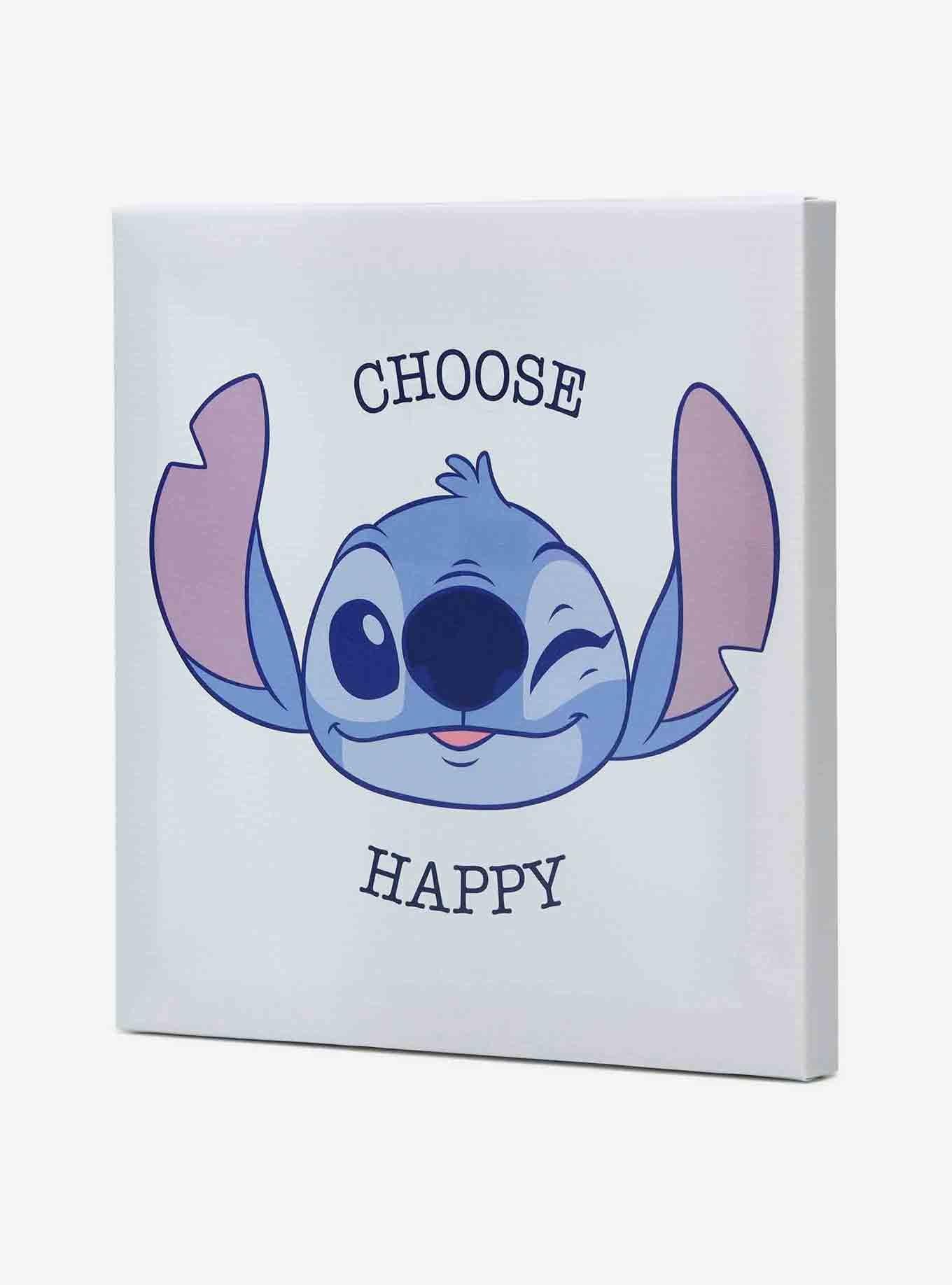 Disney Lilo & Stitch Choose Happy Canvas Wall Decor, , alternate