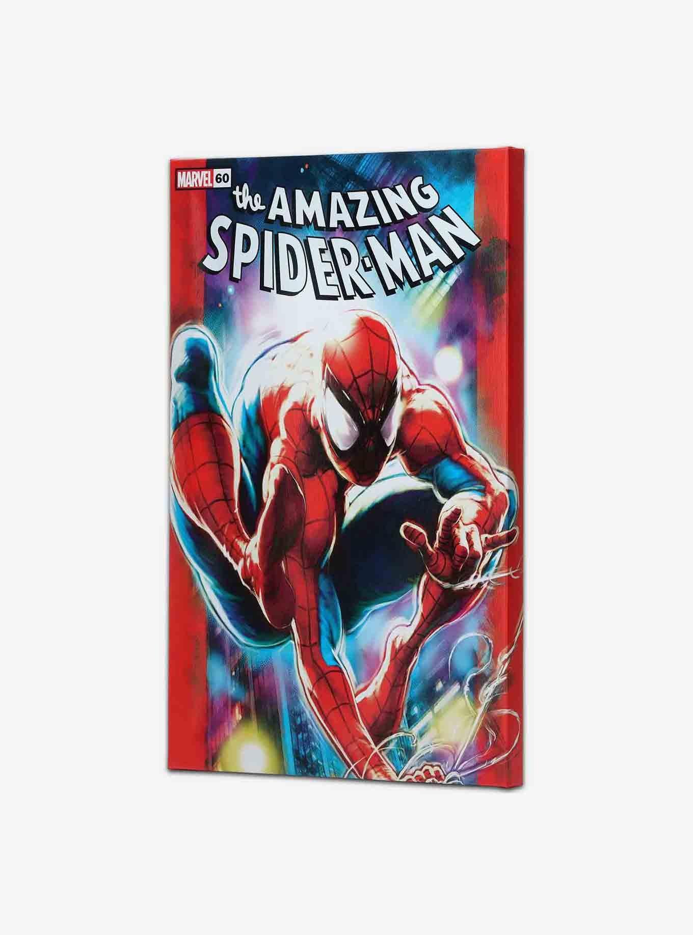 Marvel The Amazing Spider-Man Spidey in City Lights Comic Book Cover Canvas Wall Decor, , hi-res