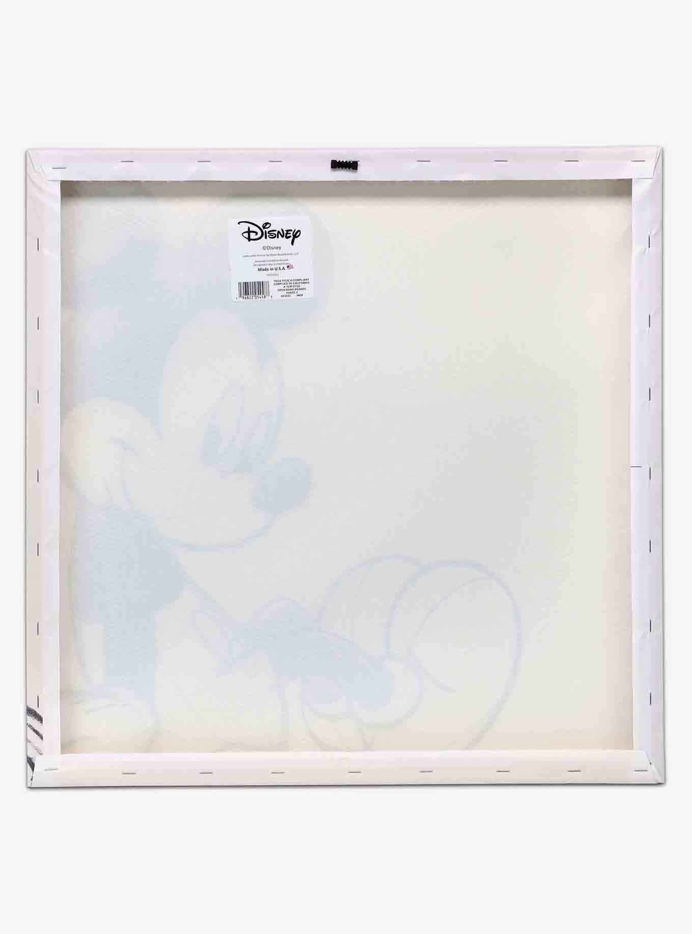 Disney Mickey Mouse Side Silhouette Canvas Wall Decor, , alternate