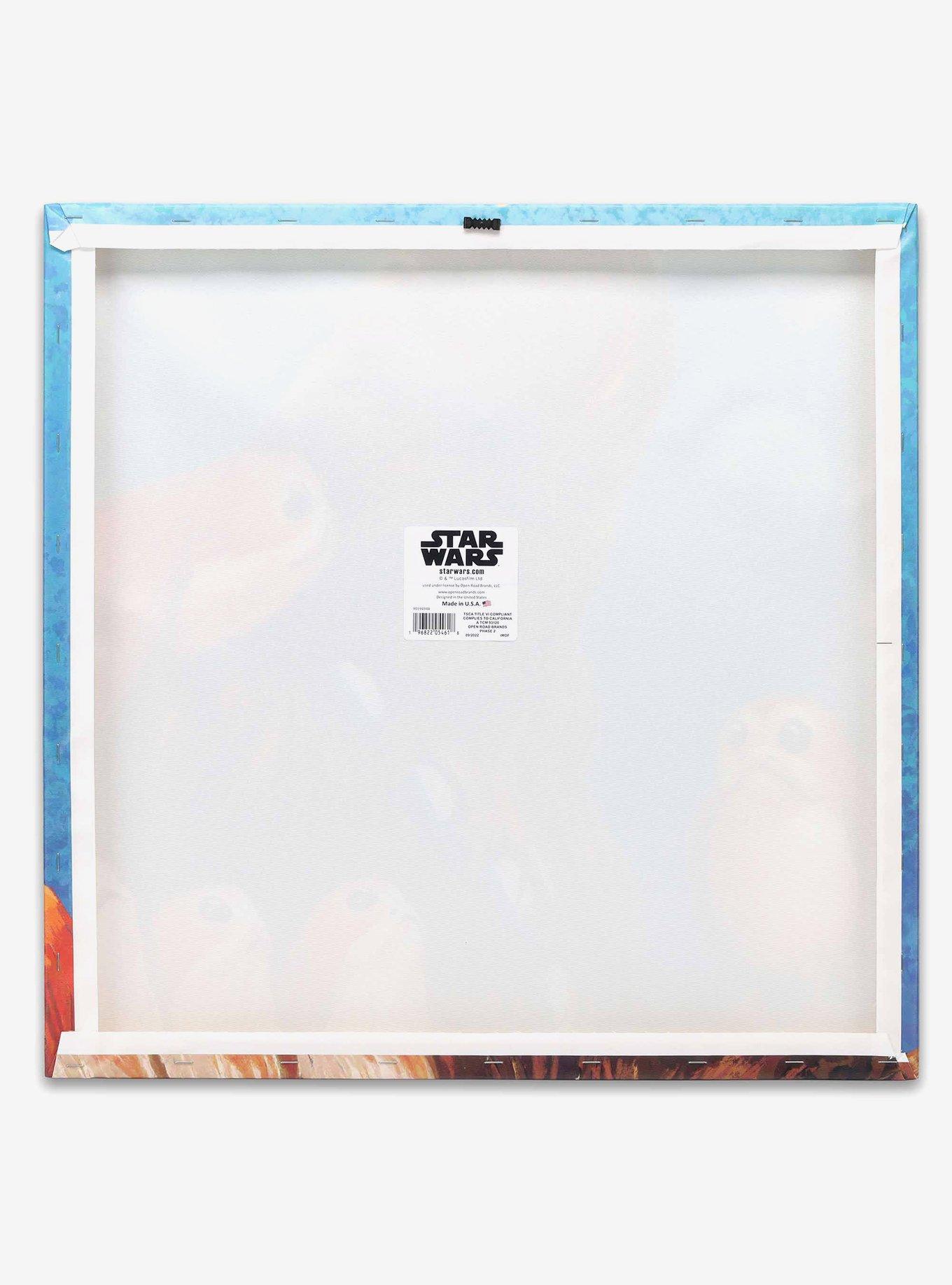 Star Wars Chewbacca & Porgs Canvas Wall Decor, , alternate