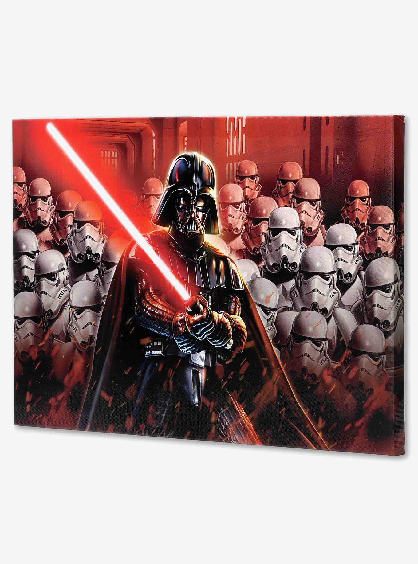 Star Wars Darth Vader & Stormtroopers Canvas Wall Decor, , hi-res