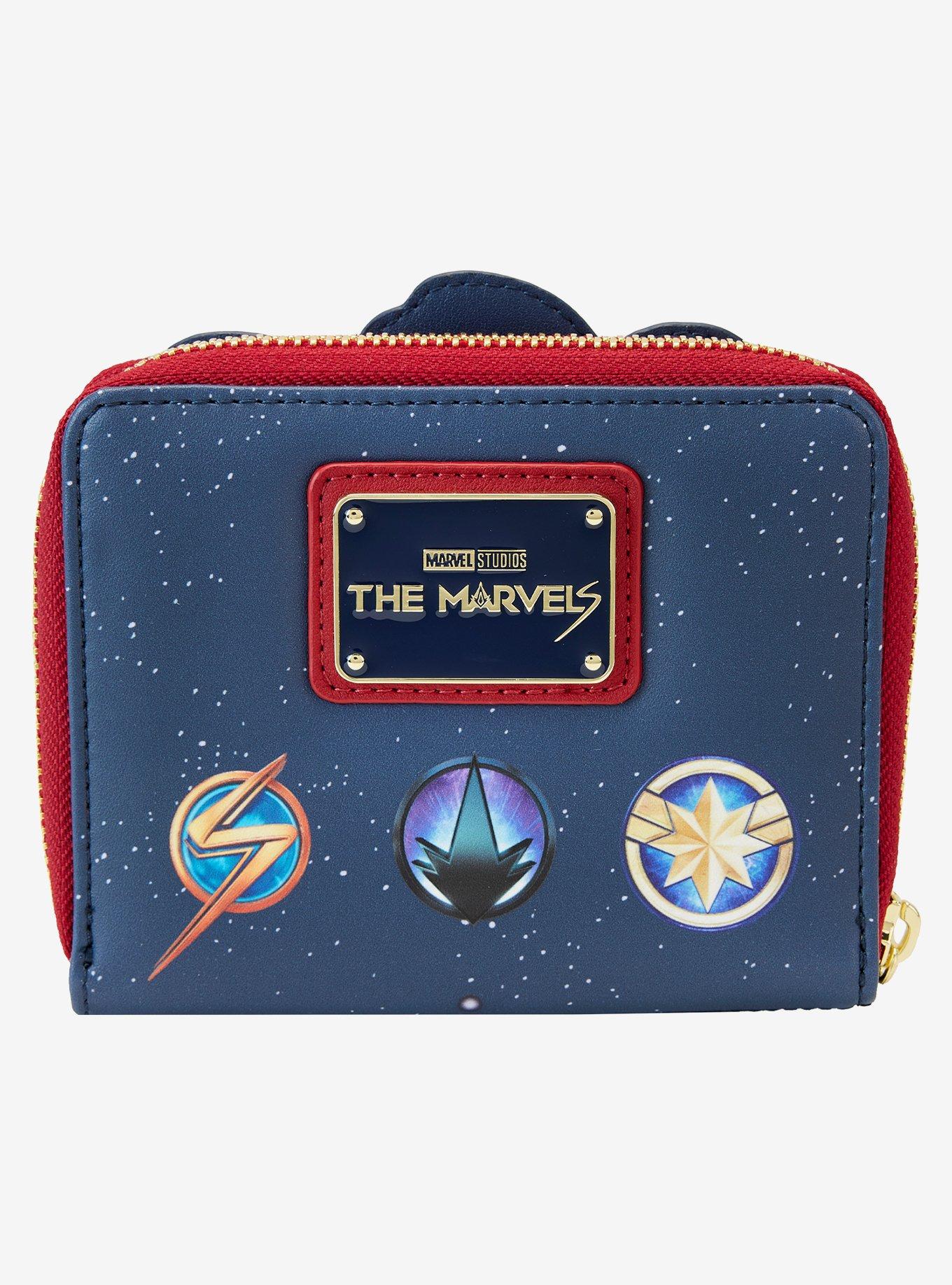 Loungefly Marvel The Marvels Characters Mini Zipper Wallet, , alternate