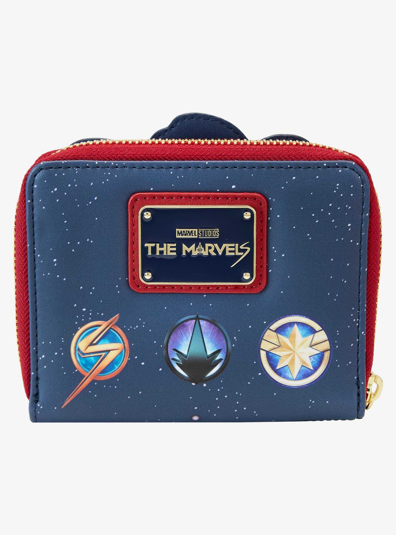 Loungefly Marvel The Marvels Characters Mini Zipper Wallet, , hi-res