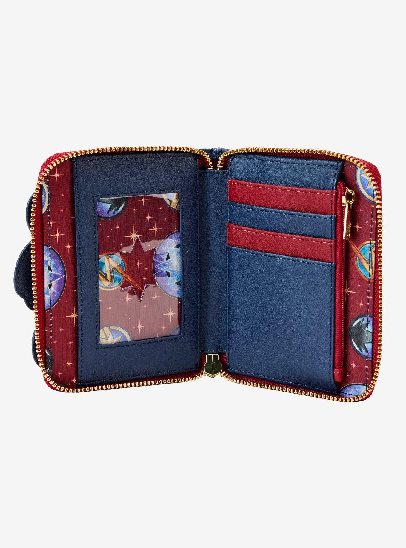 Loungefly Marvel The Marvels Characters Mini Zipper Wallet, , alternate