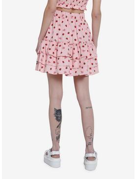 Sweet Society Strawberry & Bows Petticoat Tier Skirt, , hi-res