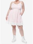 Sweet Society Pink Gingham Heart Dress Plus Size, GINGHAM PLAID, alternate