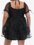 Thorn & Fable® Black Organza Tiered Dress Plus Size, BLACK, alternate