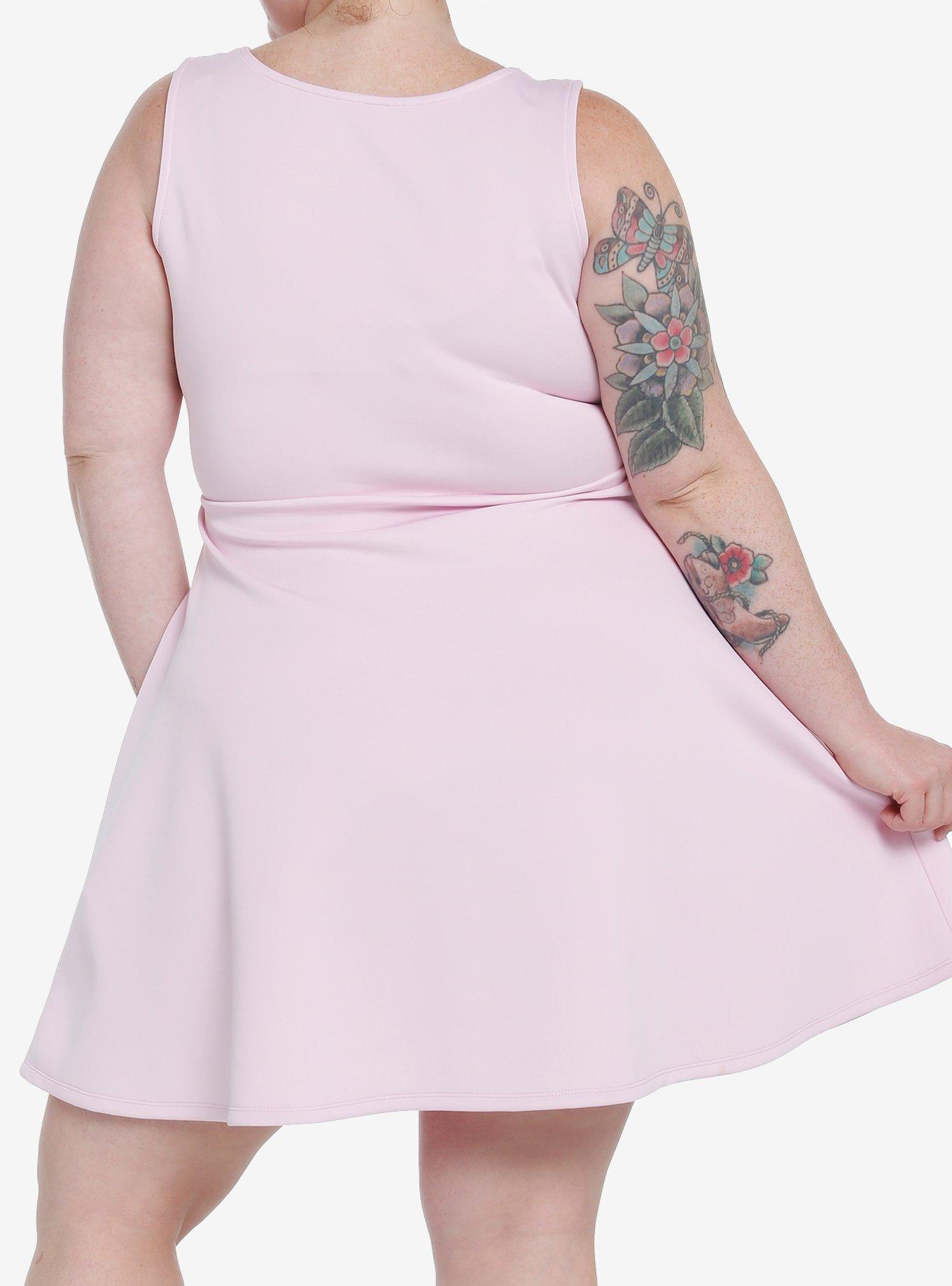 Sweet Society Pastel Rainbow Tank Dress Plus Size, PINK, alternate