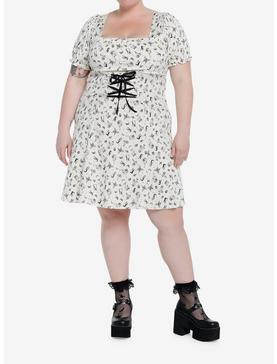 Plus Size Thorn & Fable Mystical Icons Corset Babydoll Dress Plus Size, , hi-res
