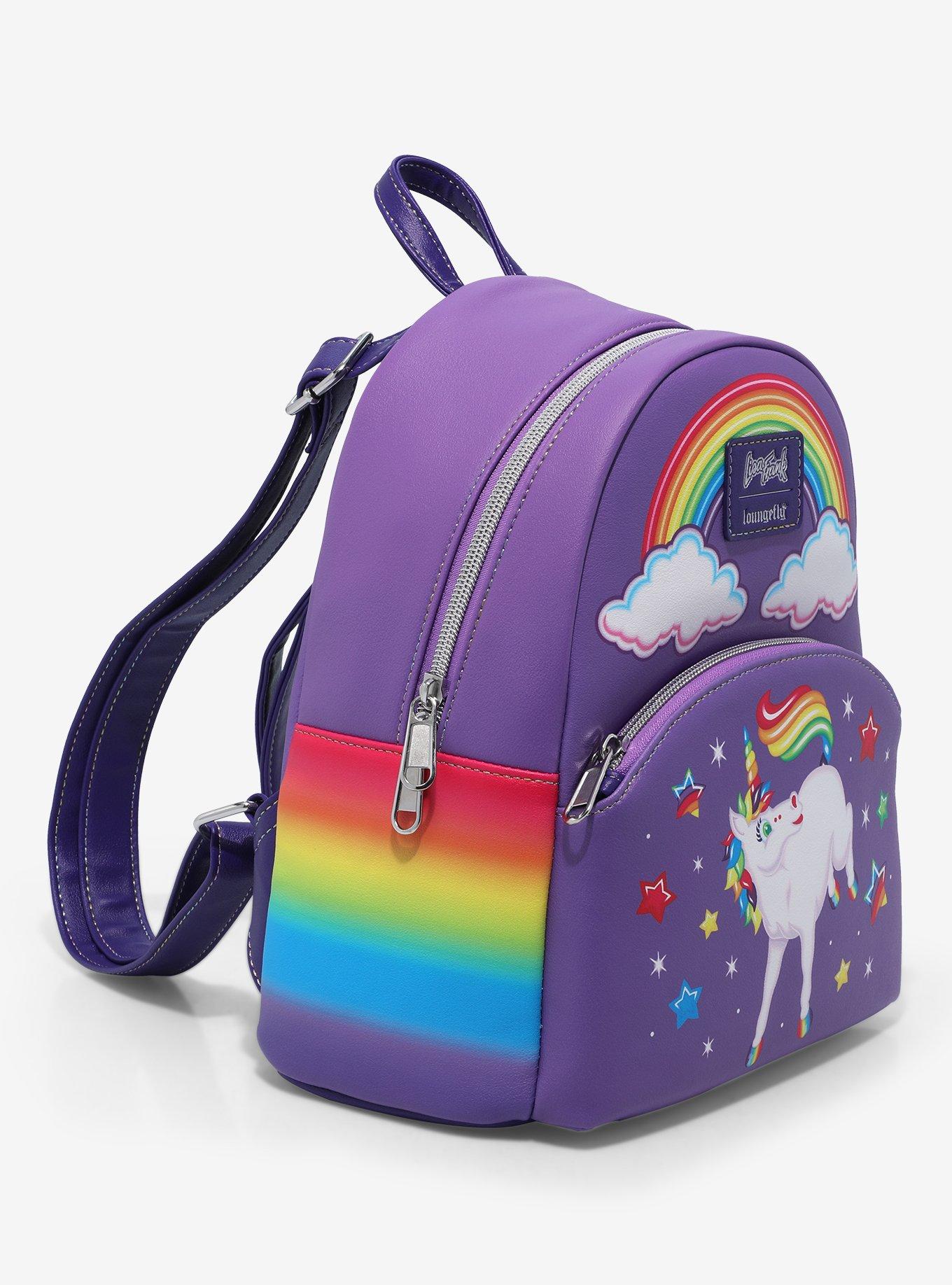 Loungefly Lisa Frank Rainbow Unicorn Mini Backpack, , alternate