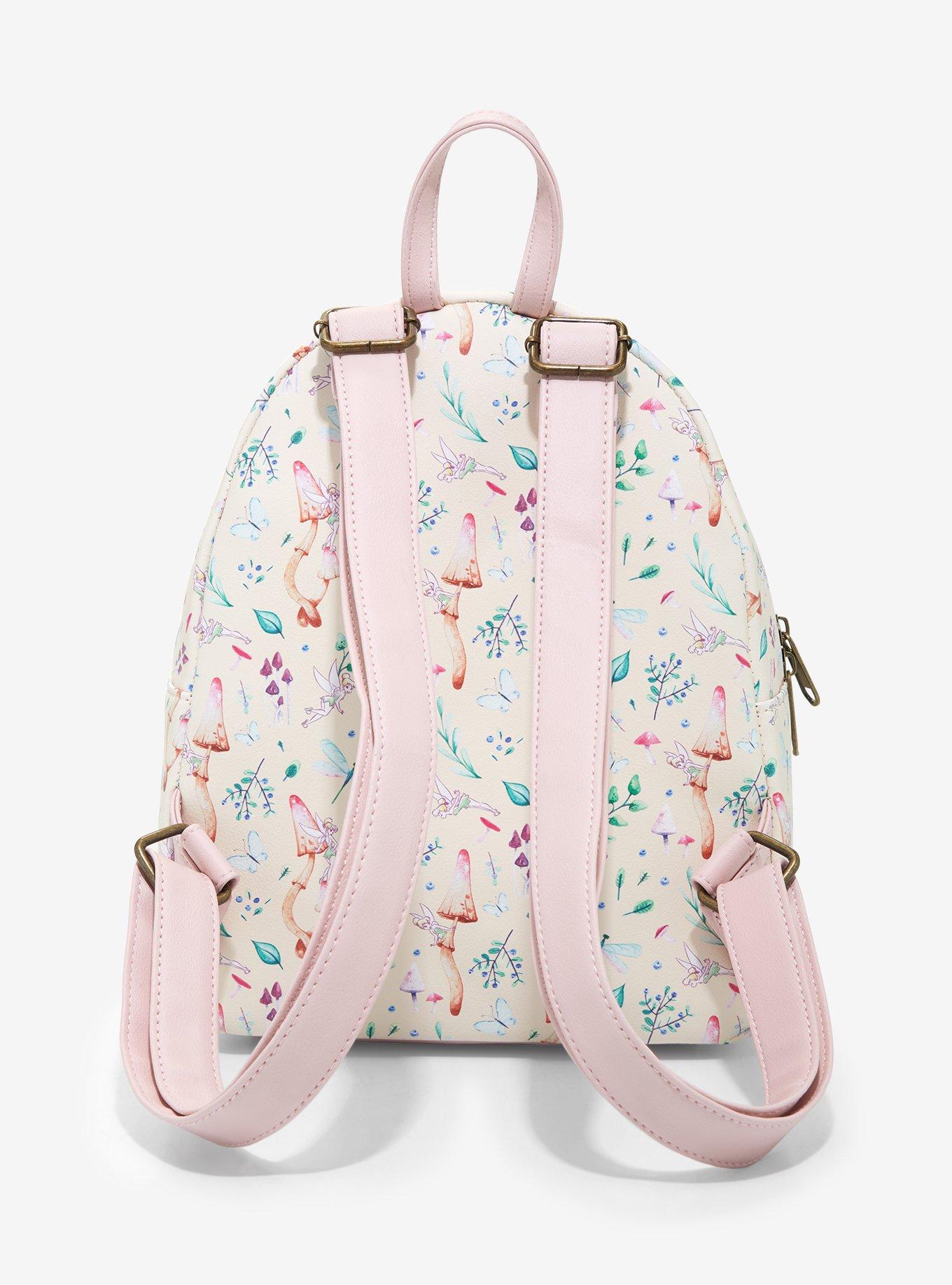Loungefly Disney Peter Pan Tinker Bell Mushroom Mini Backpack
