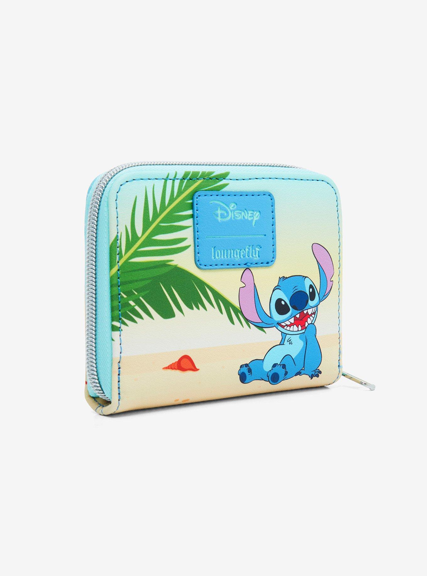 Loungefly Disney Lilo & Stitch Turtle Beach Mini Zipper Wallet