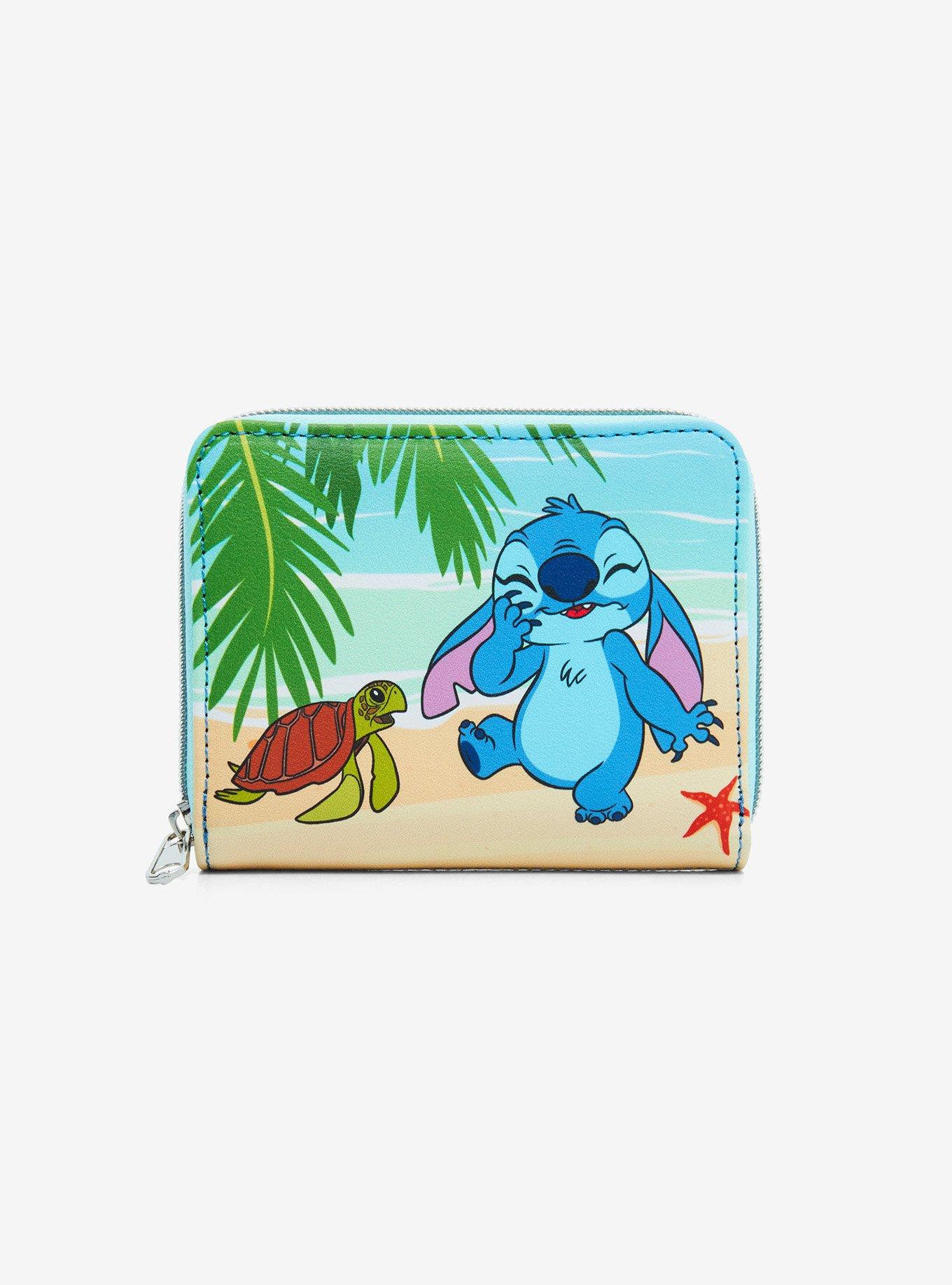 Loungefly Disney Lilo & Stitch Turtle Beach Mini Zipper Wallet