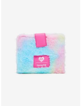 Care Bears Pastel Rainbow Fuzzy Mini Flap Wallet, , hi-res