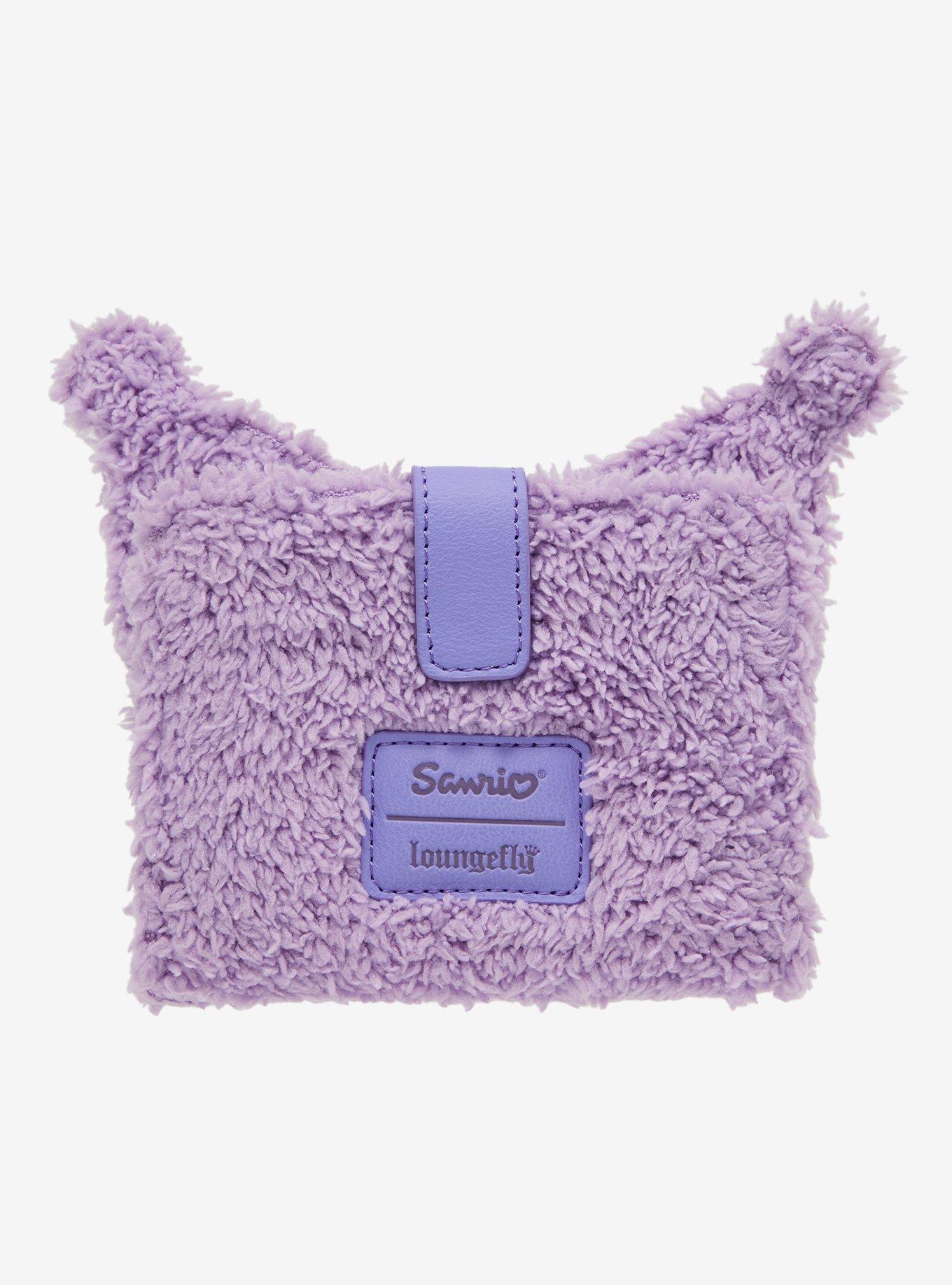 Loungefly Kuromi Pastel Fuzzy Mini Wallet, , alternate
