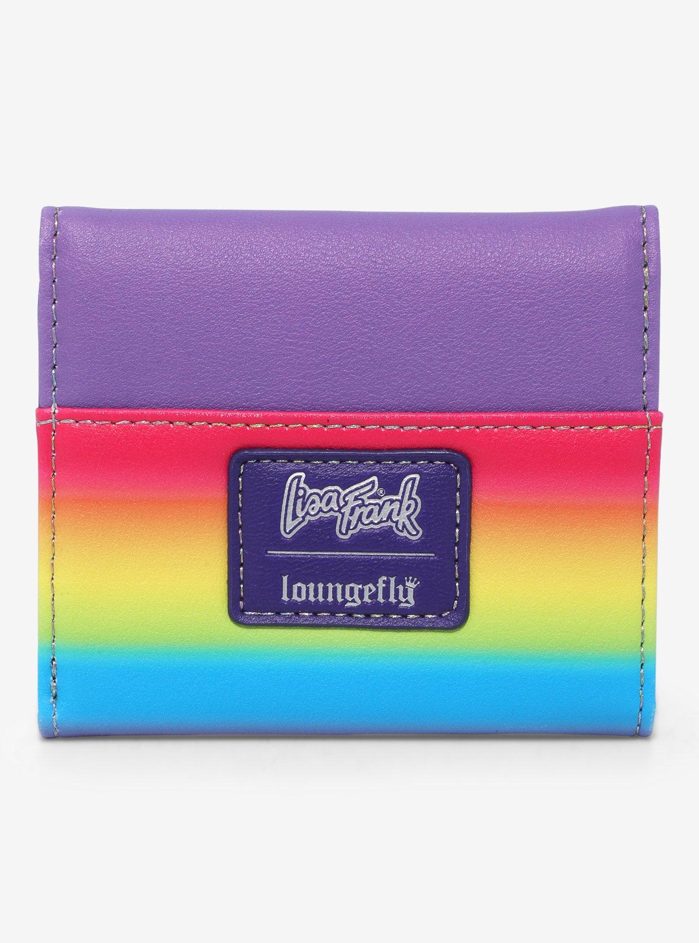 Loungefly Lisa Frank Rainbow Unicorn Mini Flap Wallet, , alternate