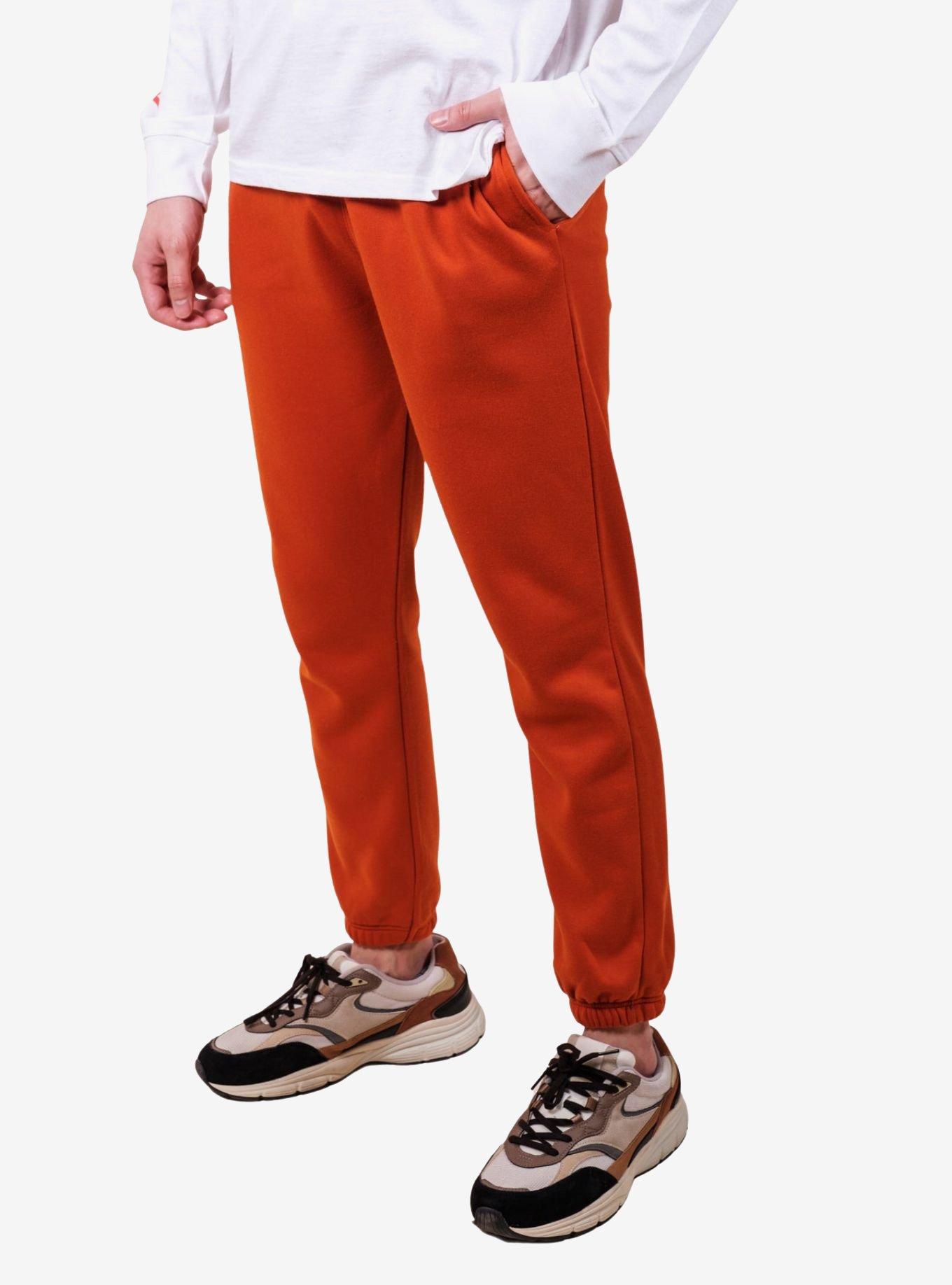 Burnt Orange Core Dad Sweatpants, ORANGE, alternate