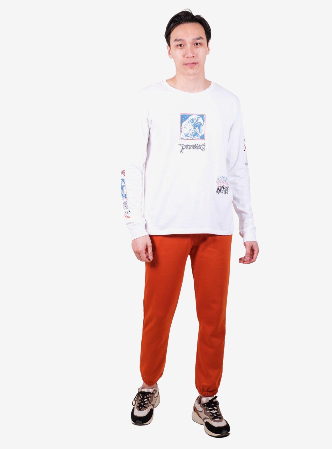 Burnt Orange Core Dad Sweatpants, ORANGE, alternate