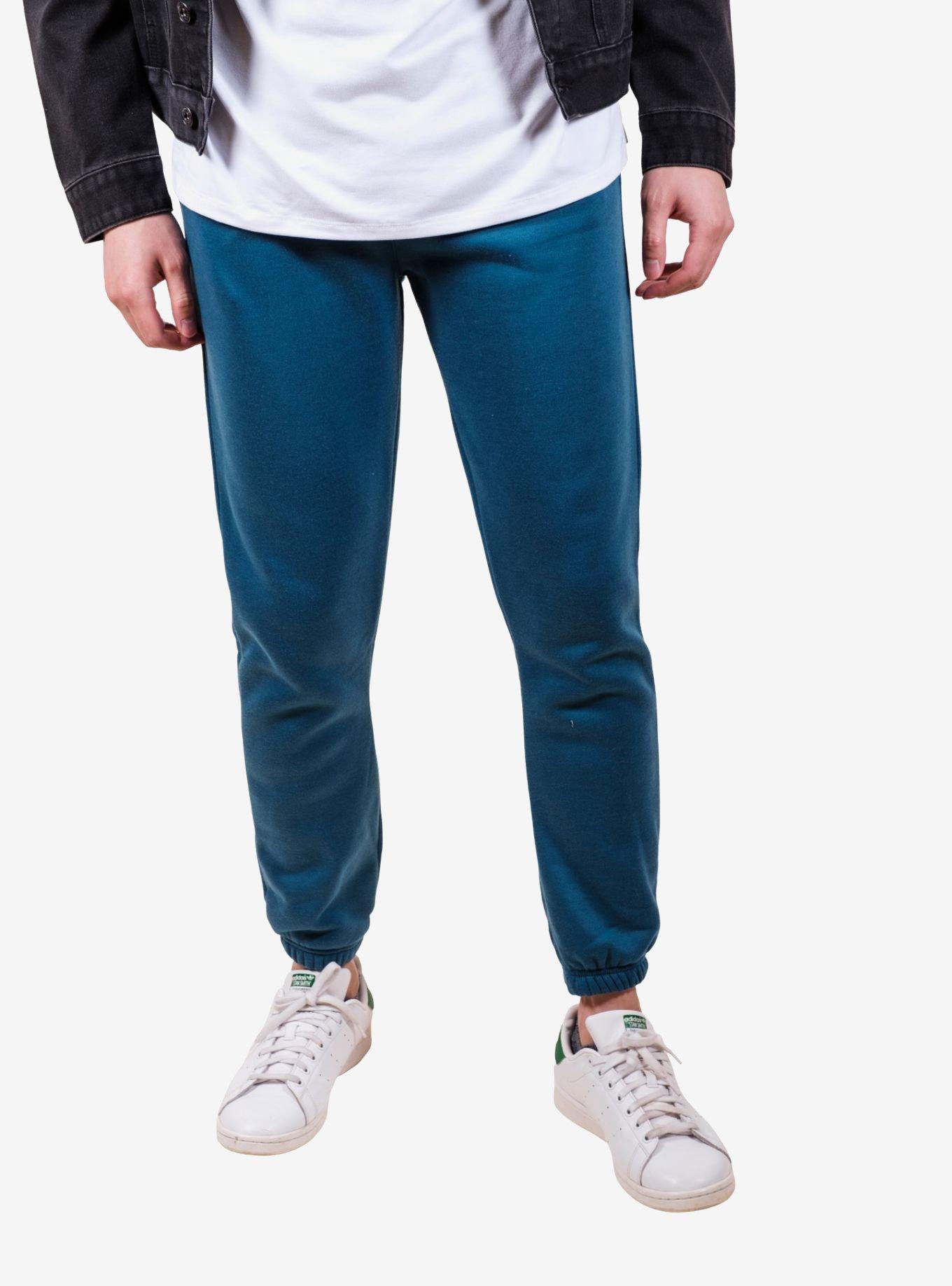 Dark Teal Core Dad Sweatpants, BLUE, alternate