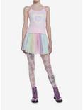 Sweet Society Pastel Rainbow Heart Lace Trim Girls Cami, PINK, alternate